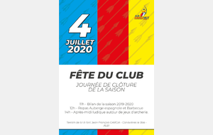 4 Juillet 2020 - Fête du club